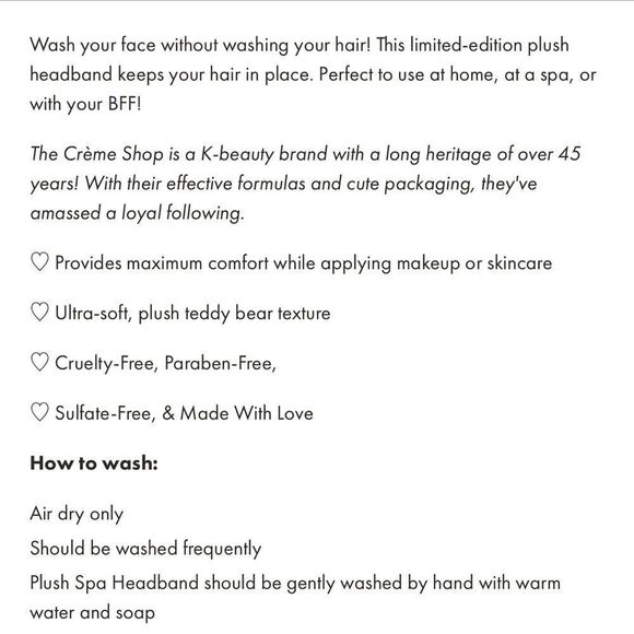 $15 🌙 The Creme Shop x Little Twin Stars‎ Spa Headband NEW RARE - Picture 6 of 6